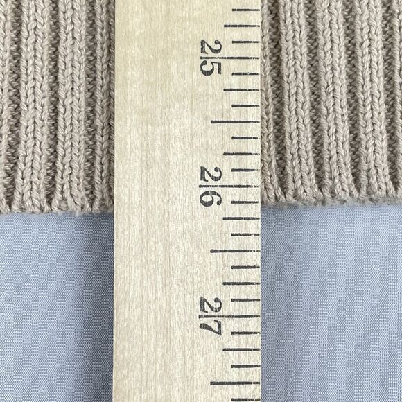 Croft and Barrow Knit Button Down Sweater Women's Large Tan Preppy Academia - Picture 8 of 9